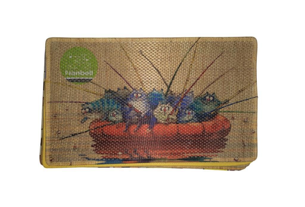 Nanbell  Jüt Hali Kedi Tirmalama 70X43 Cm Desenli No:4