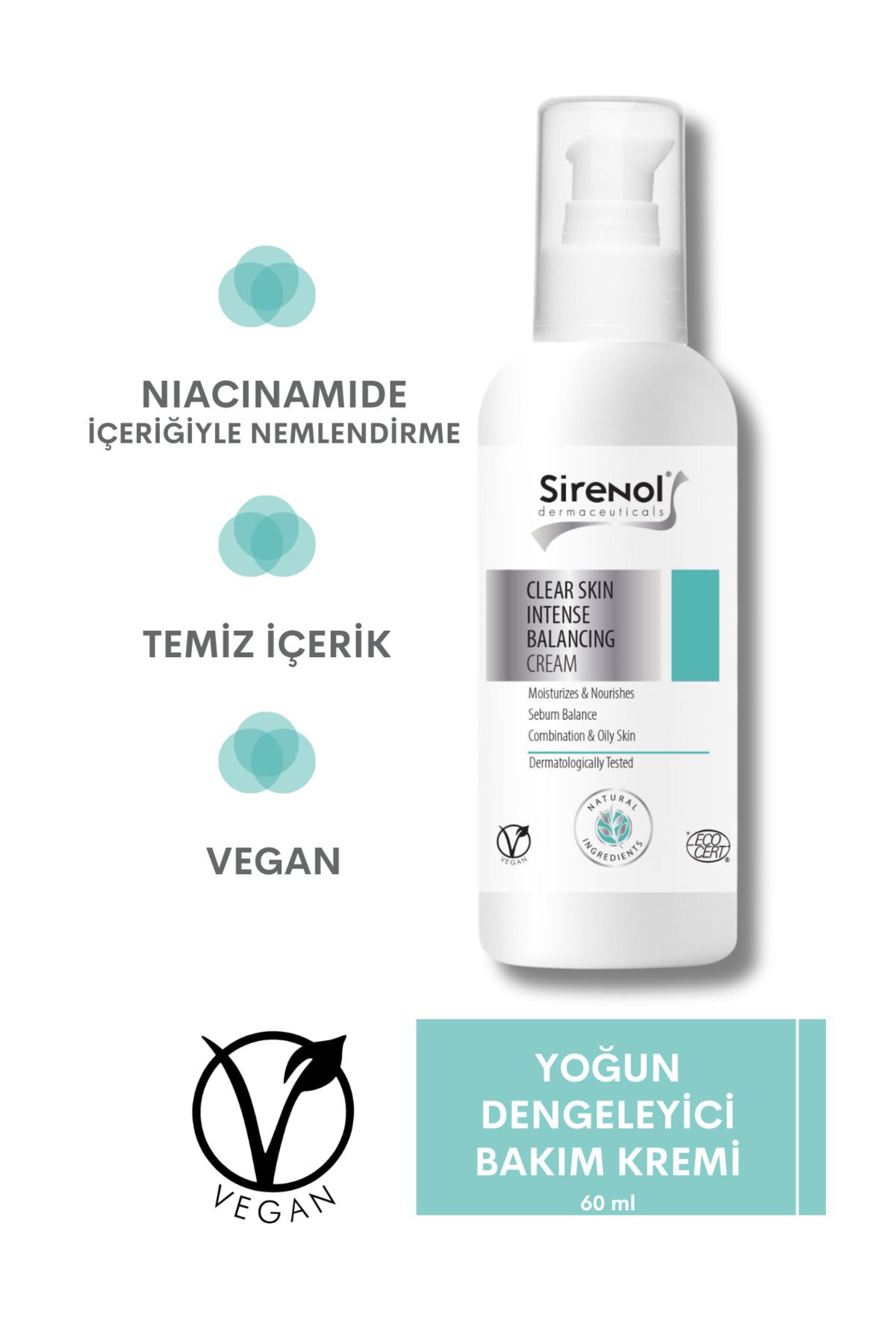 Sirenol Natural Yoğun Dengeleyici Bakim Kremi