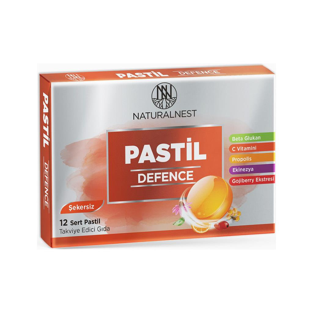 Naturalnest  Defence Şekersiz 12 Sert Pastil