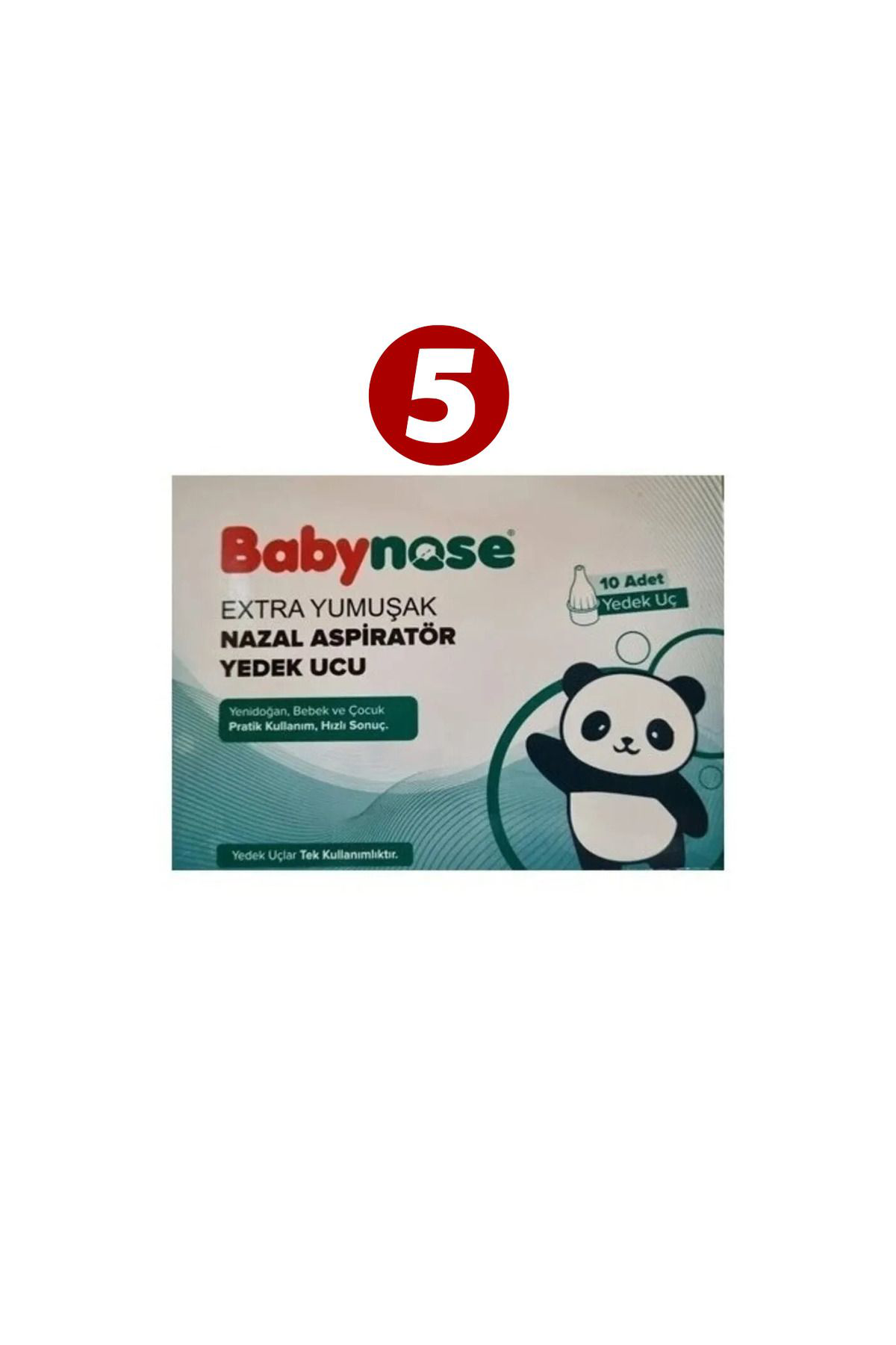 Babynose Nazal Aspirator Otri Bebe Uyumlu Yedek Uç 10'Lu 5 Li Paket