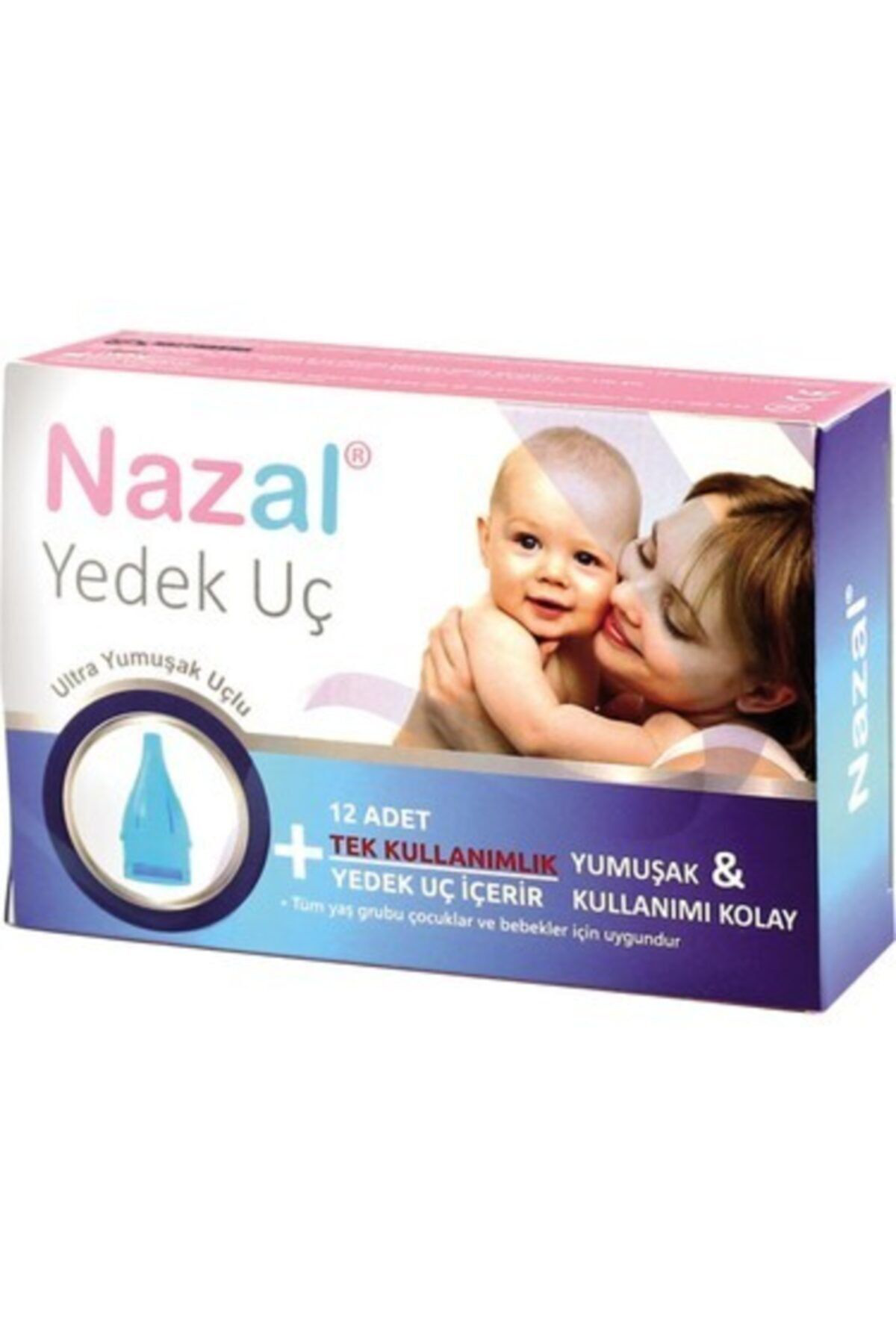 Otribebe Nazal Burun Aspiratörü Yedek Uç 10 Kutu Uyumlu 120 Adet