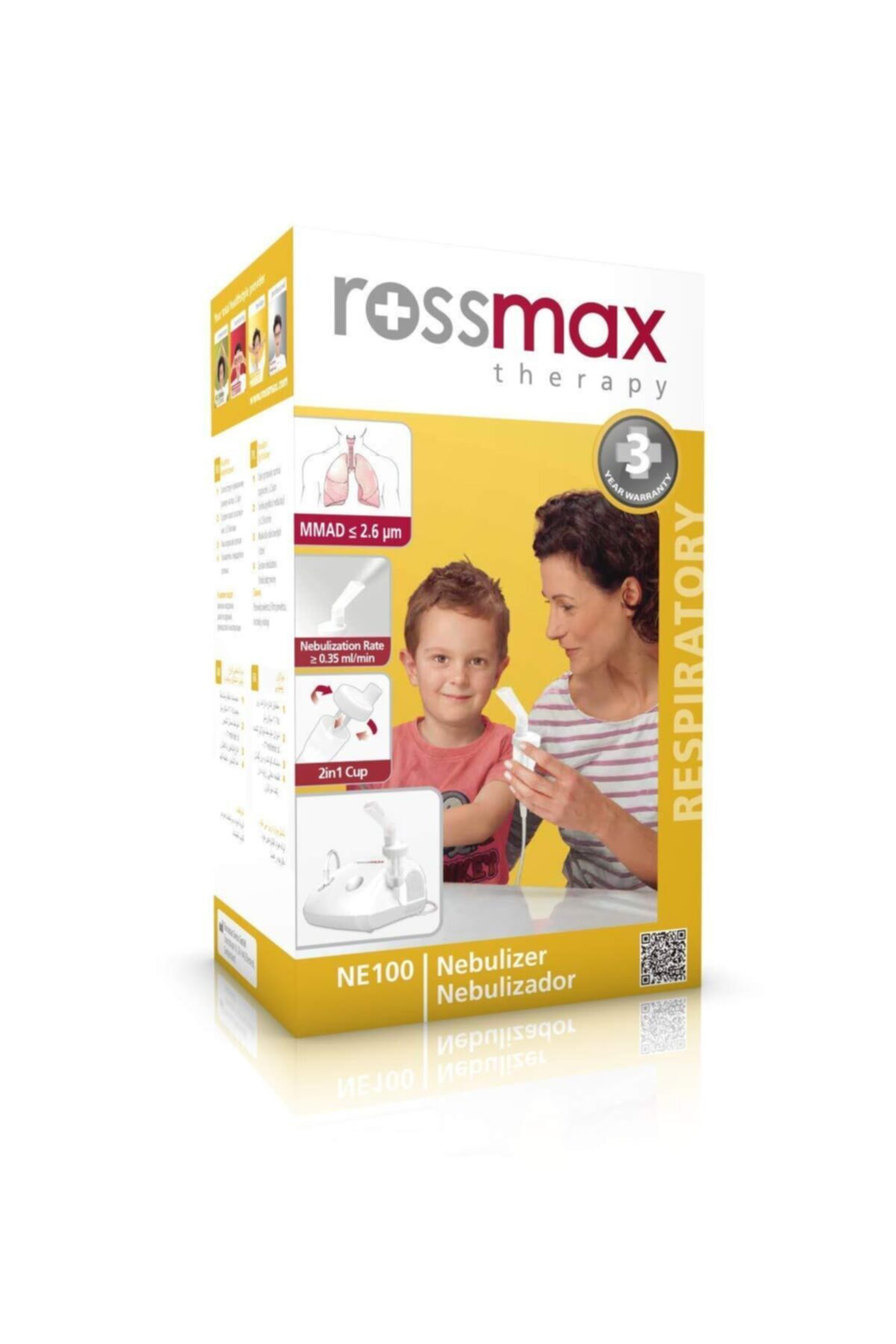 Rossmax Ne100 Kompresörlü Nebulizatör