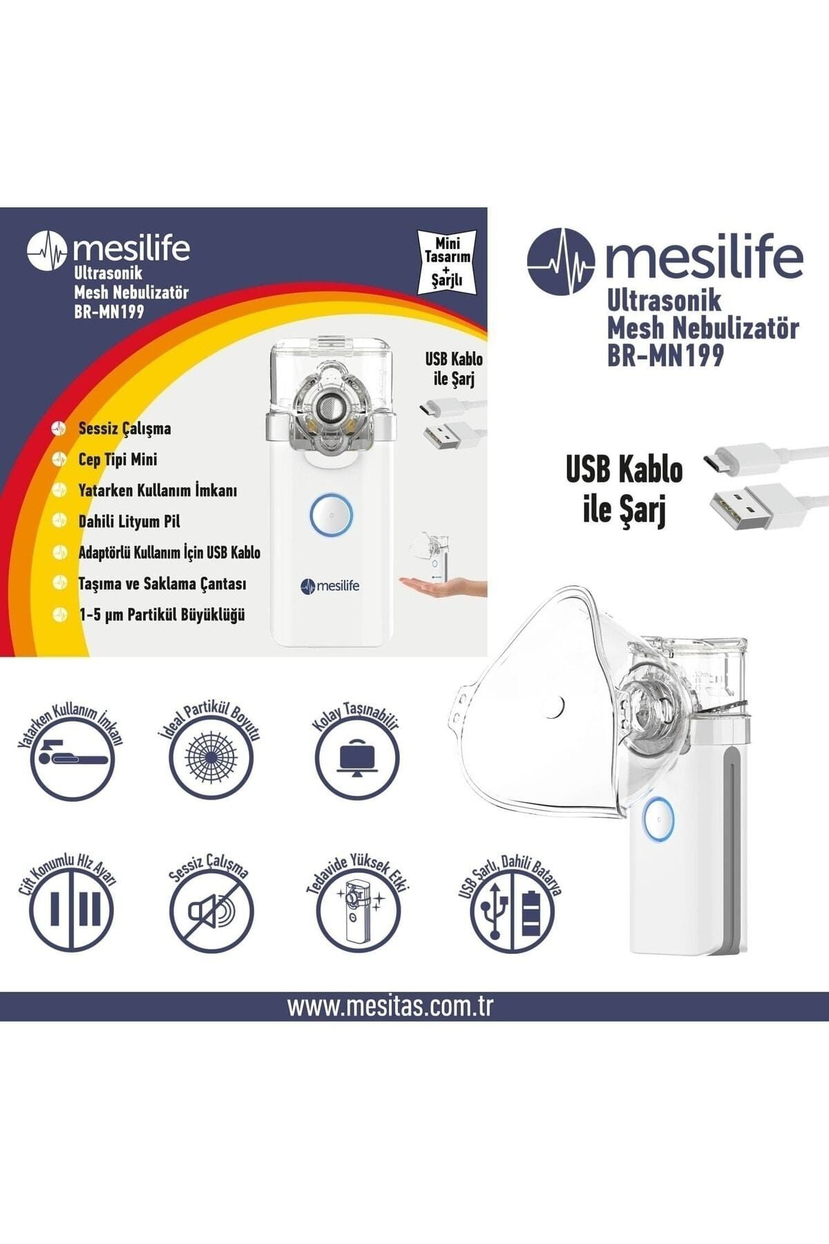 Mesilife Nebulizatör Mesh Taşinabilir Sarjli--