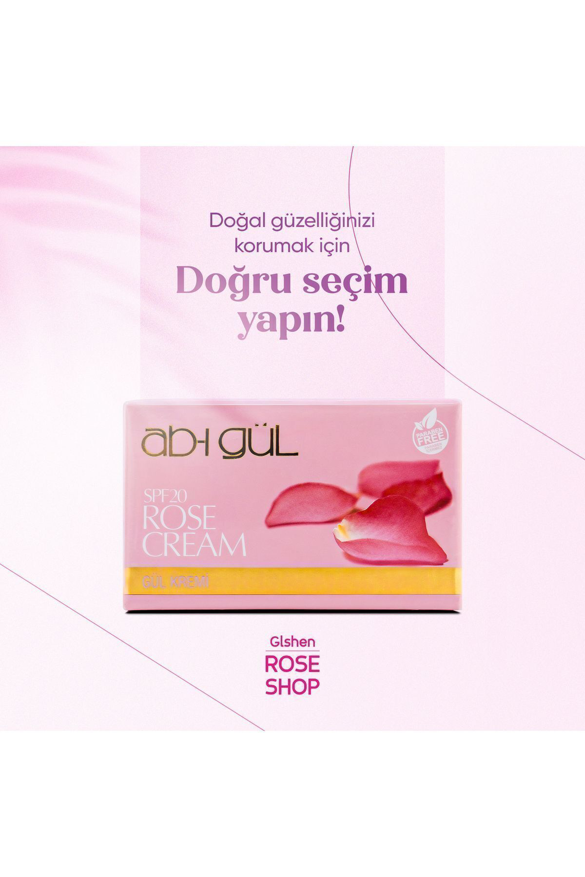 Ab-İ Gül Nemlendirici Gündüz Gül Kremi 45 Ml - Spf20 Koruma