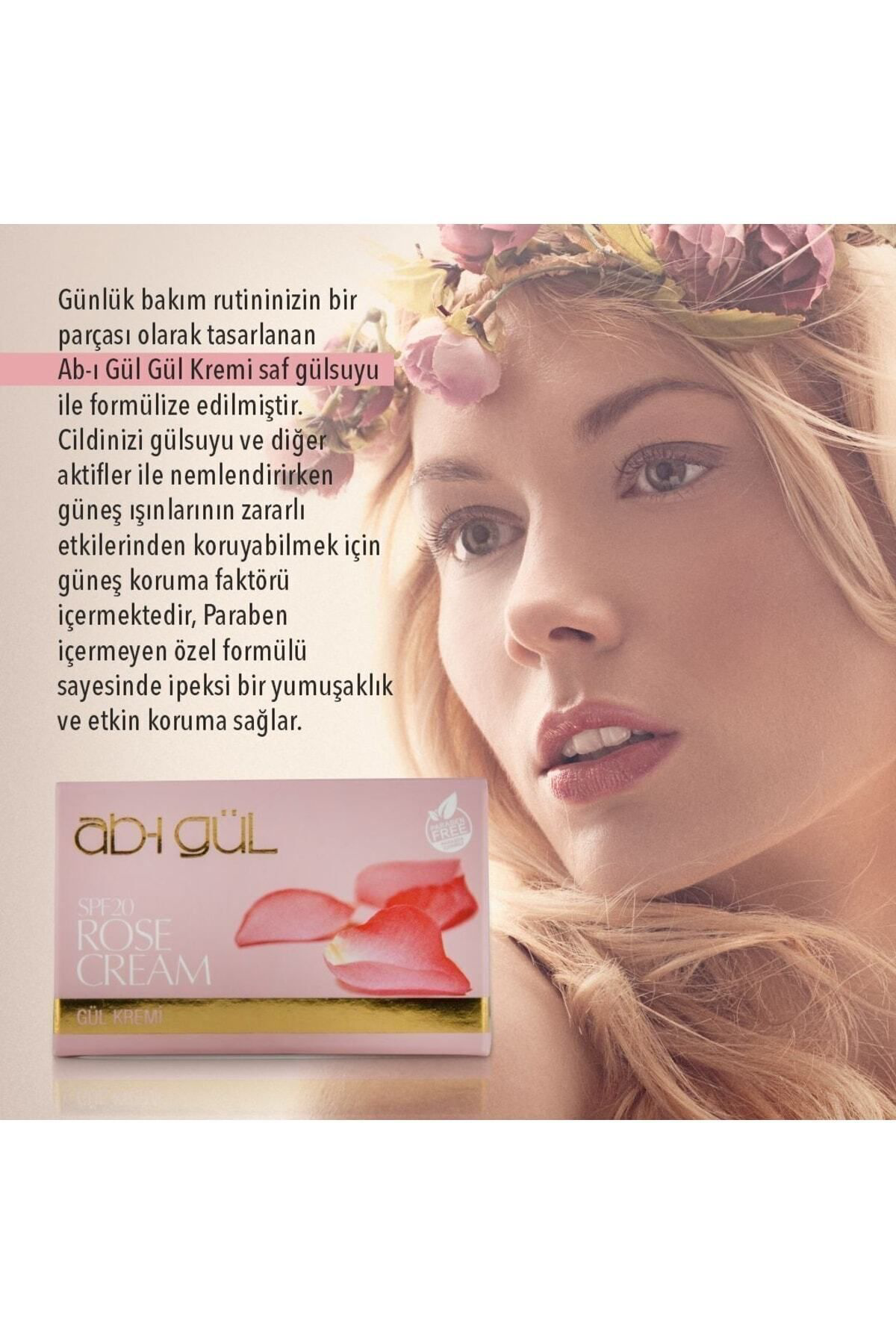 Ab-İ Gül Nemlendirici Gündüz Gül Kremi 45 Ml - Spf20 Koruma