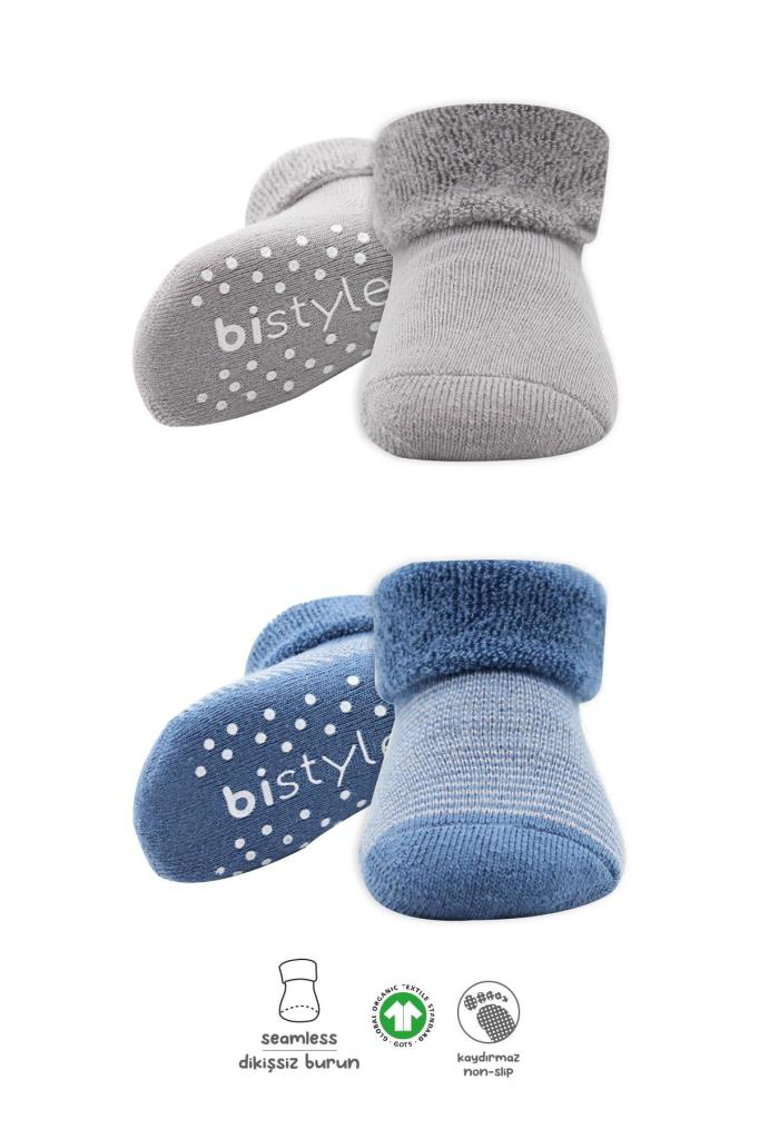 Just Cheap Store Nessiworld Bistyle Çemberli Kaymaz Havlu Soket Çorap 2'Li Bs10503