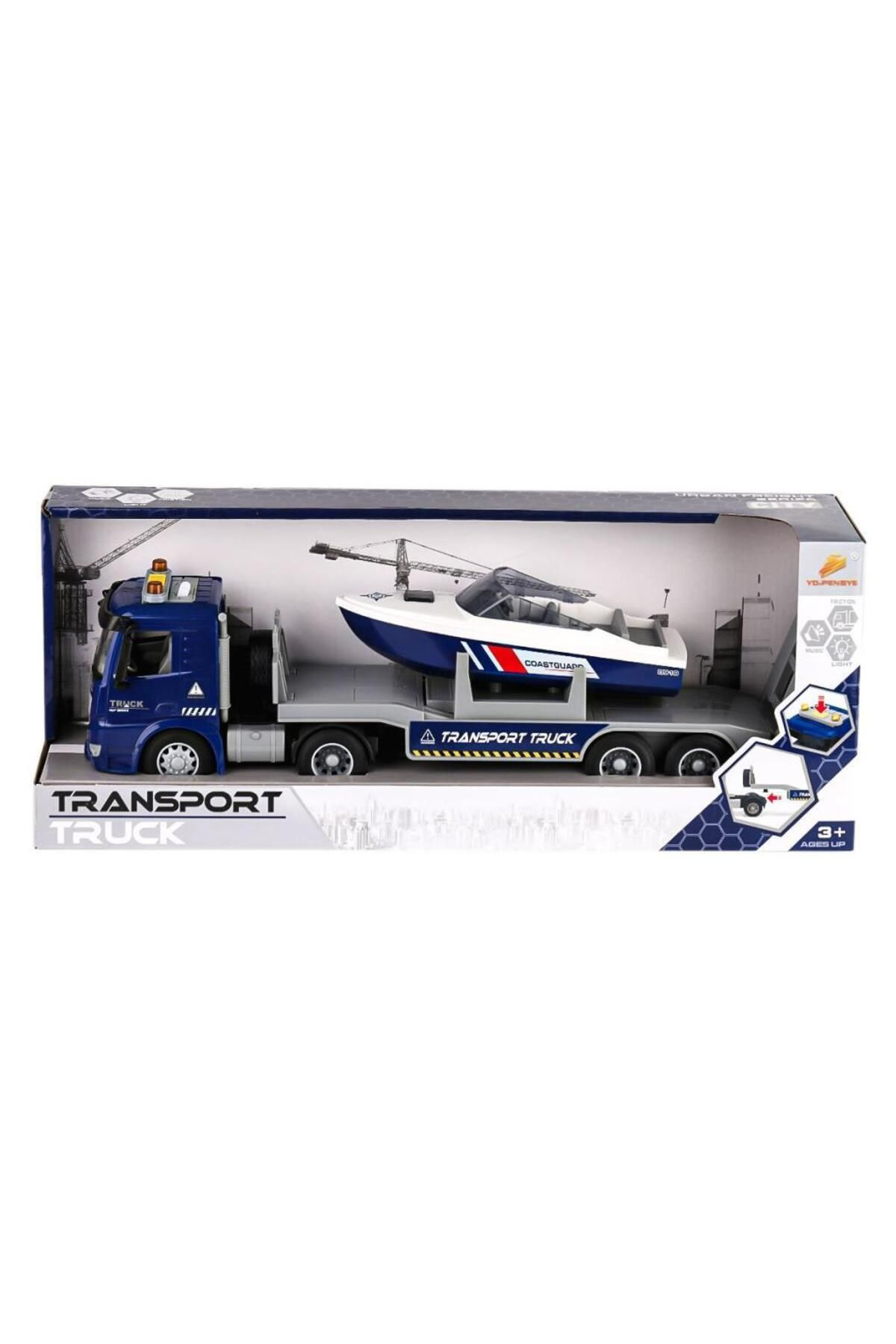 Nessiworld  Py8815b Sesli Ve İşikli Bot Taşiyan Tir -Canem Oyuncak