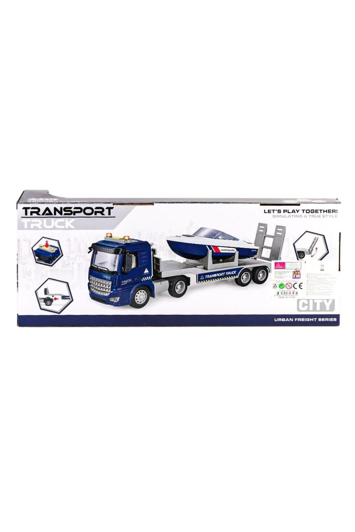 Nessiworld  Py8815b Sesli Ve İşikli Bot Taşiyan Tir -Canem Oyuncak