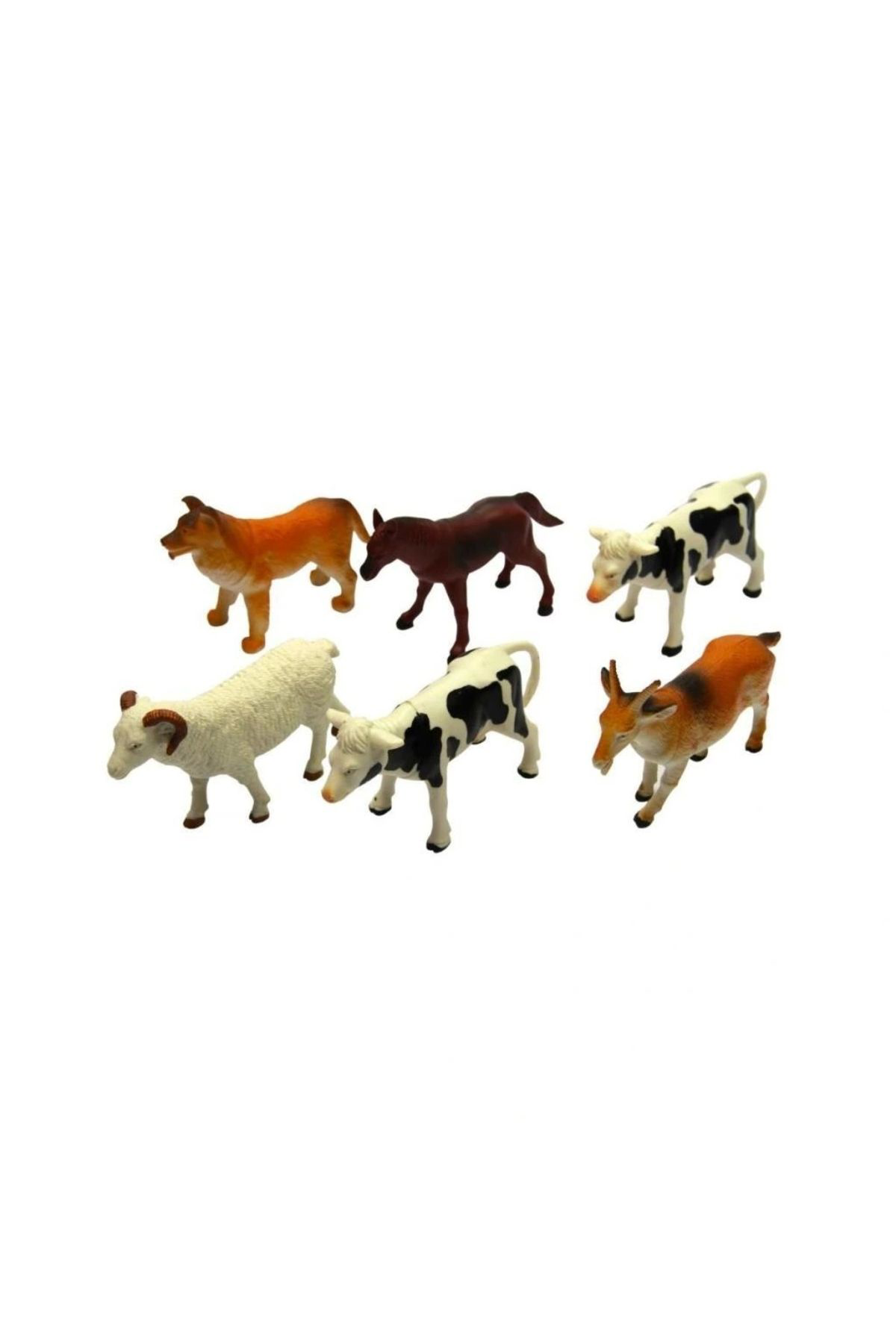 Easy Tedarik Nessiworld Sh-Vardem 6 Parça 5 İnch Çiftlik, Dinozor,Vahşi Orman