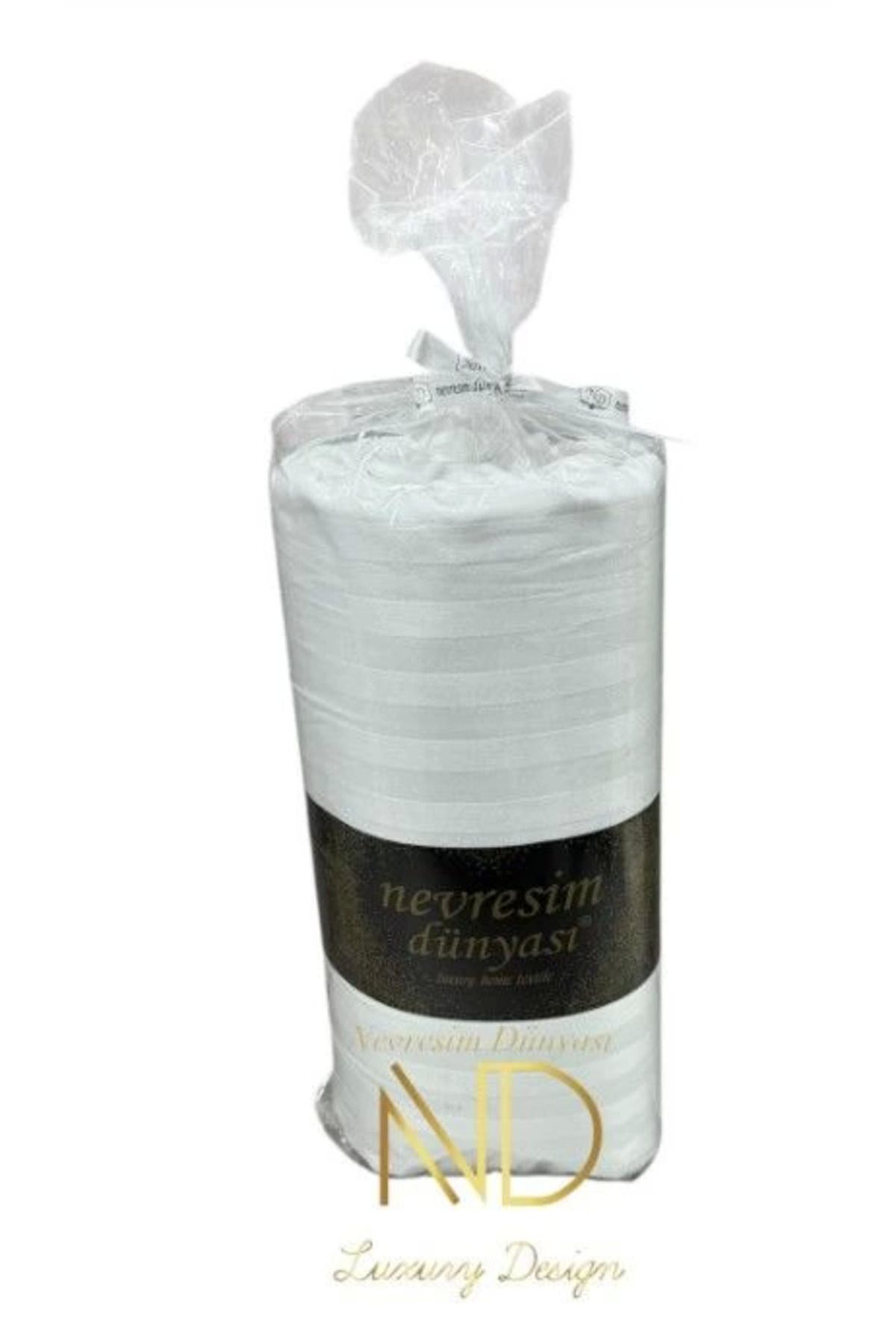 Yusuftex Nevresim Dünyasi Çizgili Çift Kişilik Fitted Micro Saten Çarşaf V