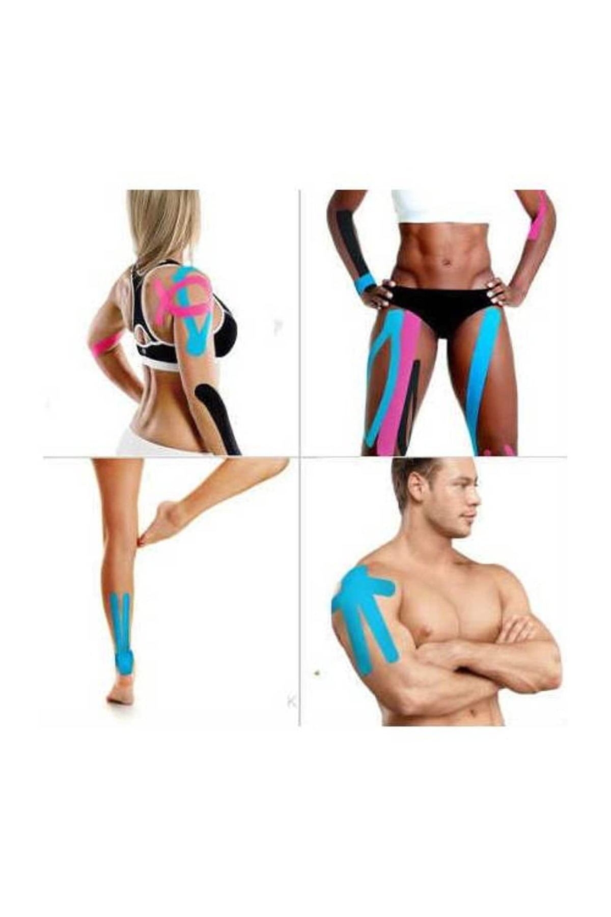 Fizyopol New Product Kinezyo Tape Band 5 Metre X 5 Cm Pembe Renk Kinesio S