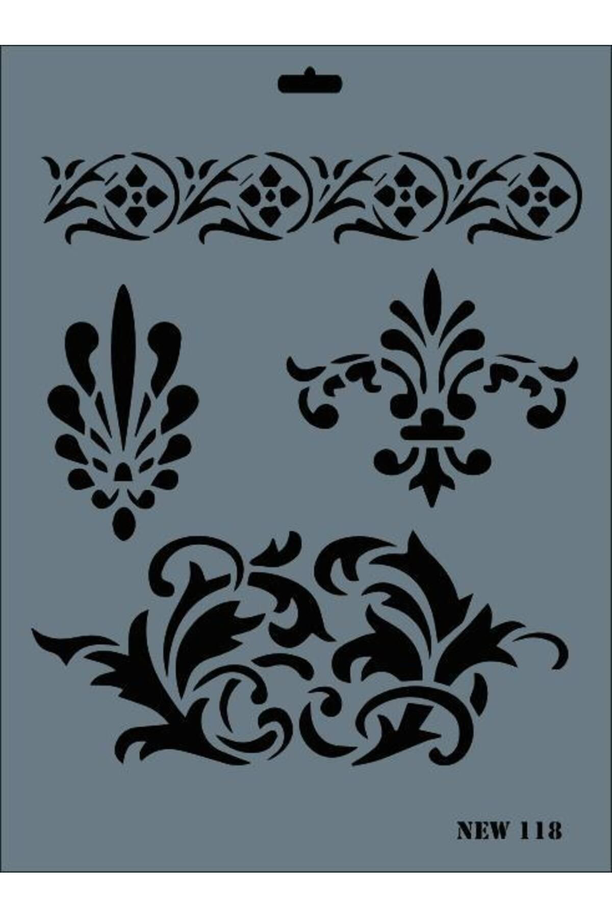 K&A New Seri N-118 Stencil 35X25 Cm
