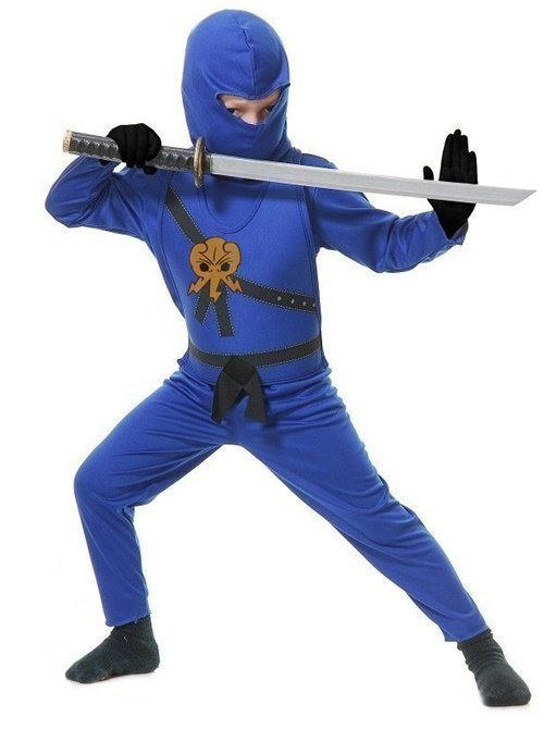 Kostüm Sarayi Ninjago Mavi Ninja Kostümü
