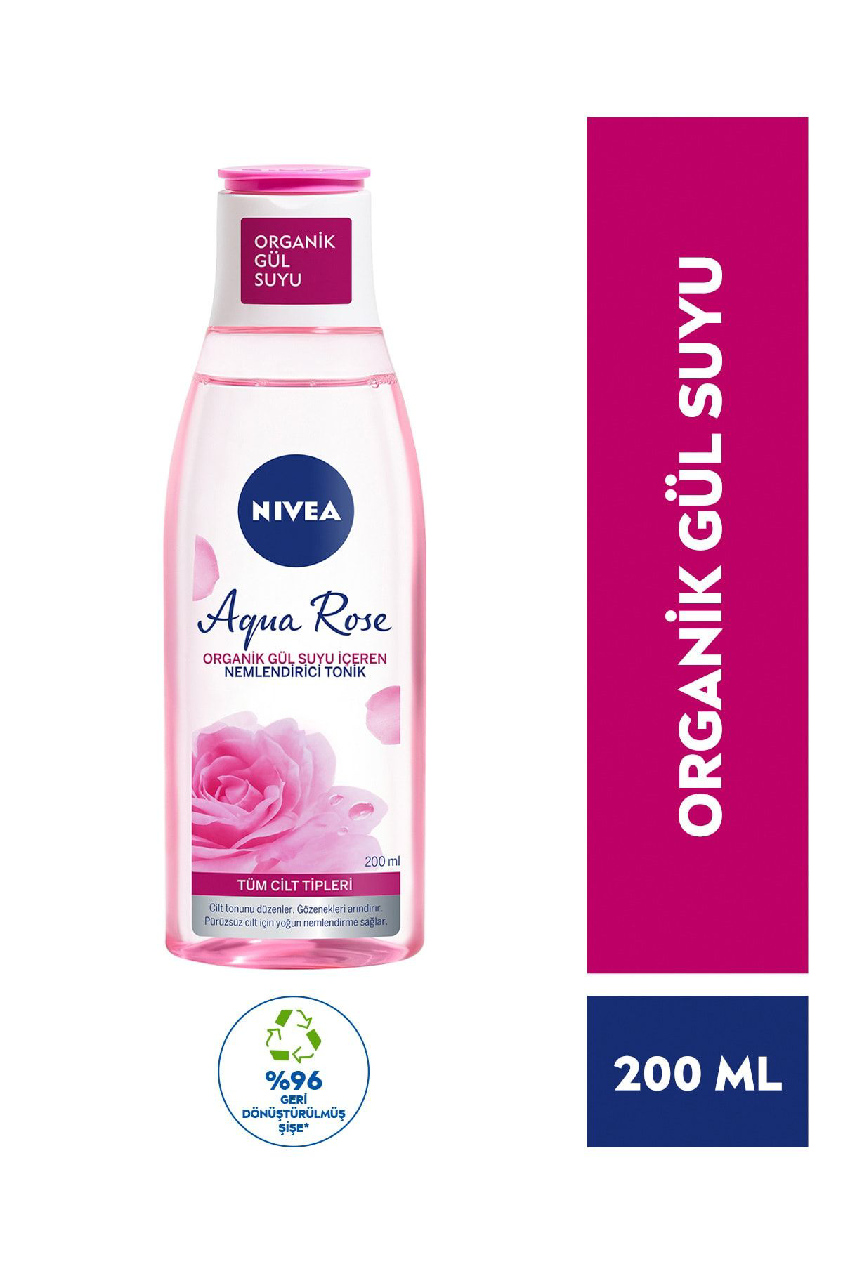 Nivea  Aqua Rose Nemlendirici Tonik Tüm Cilt 200Ml