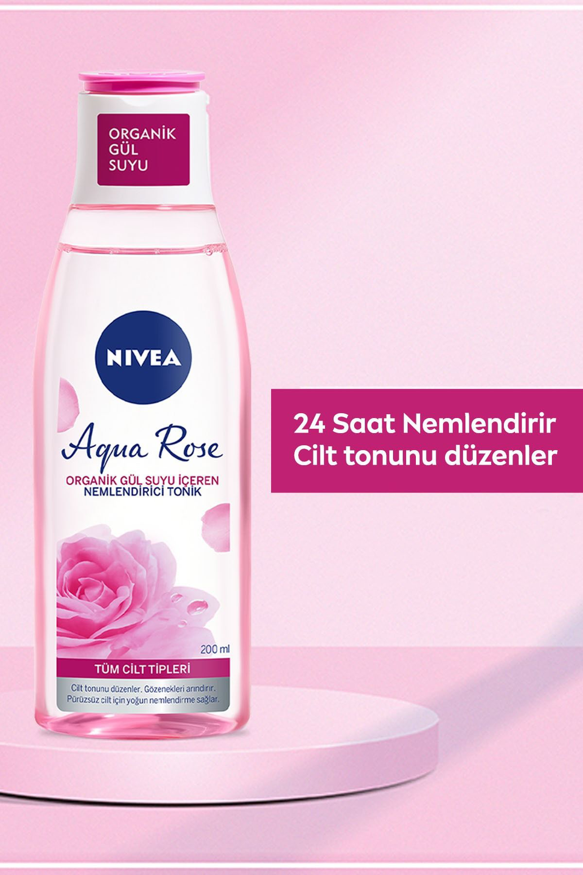 Nivea  Aqua Rose Nemlendirici Tonik Tüm Cilt 200Ml
