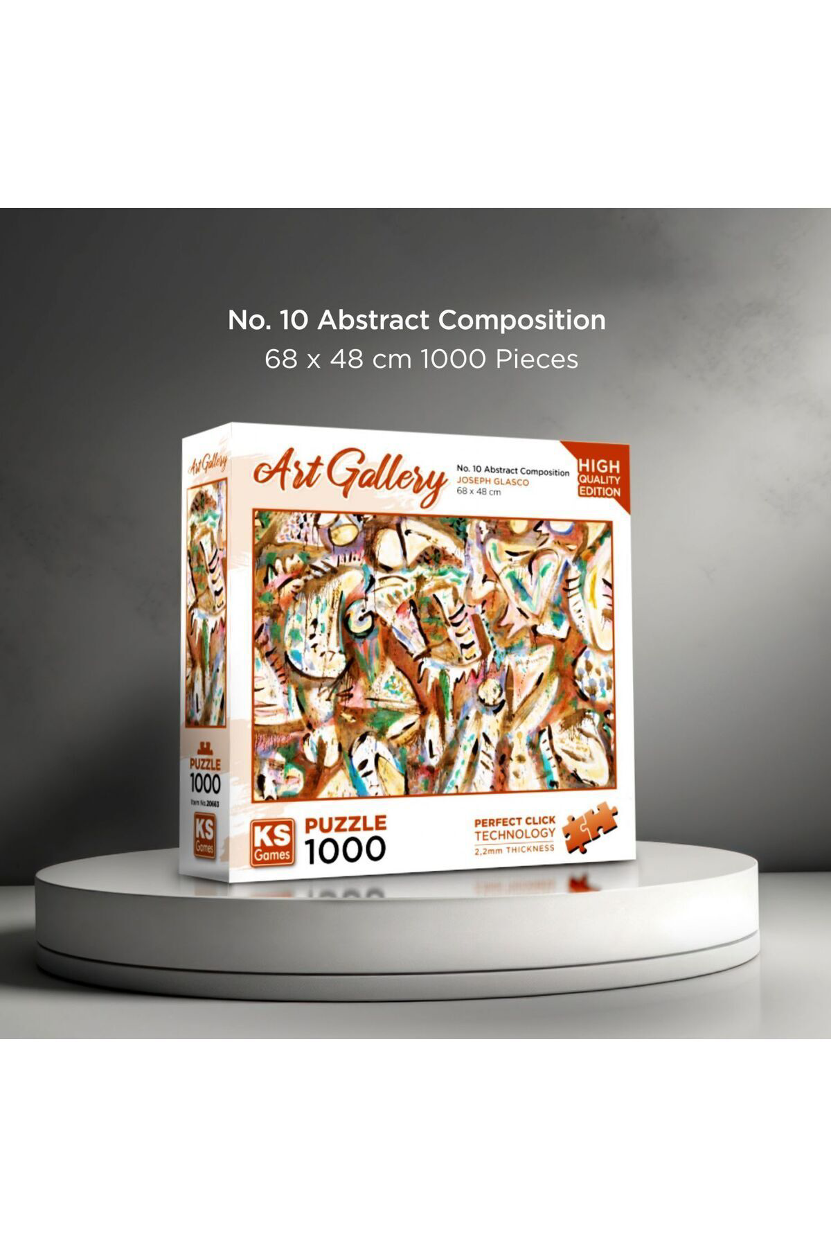 Ks Games No.10 Abstract Composition 1000 Parça Puzzle
