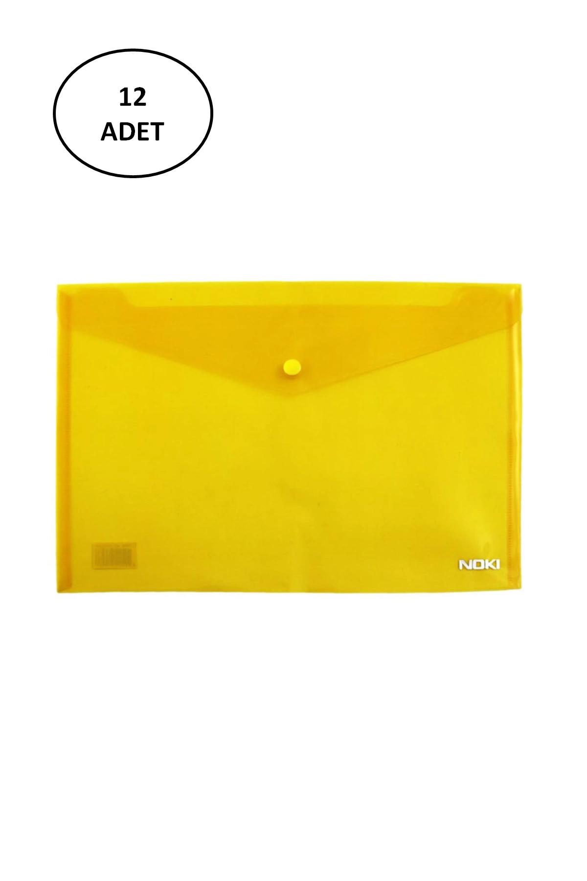 Just Cheap Store Noki Dosya Çitçitli Evrak Zarfi Sari 12 Adet