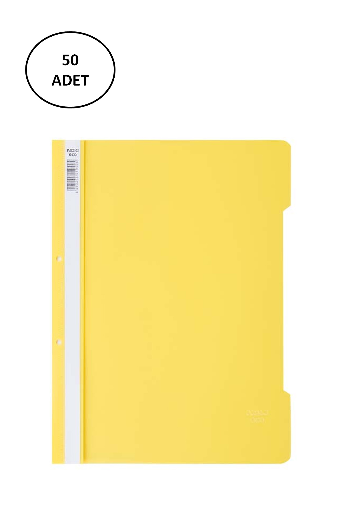 Just Cheap Store Noki Plastik Telli Dosya Eco 50 Li Sari