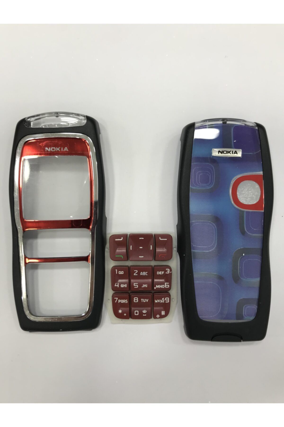 Safa Nokia 3220 Ön Arka Kapak Ve Tuş Takimi-Siyah