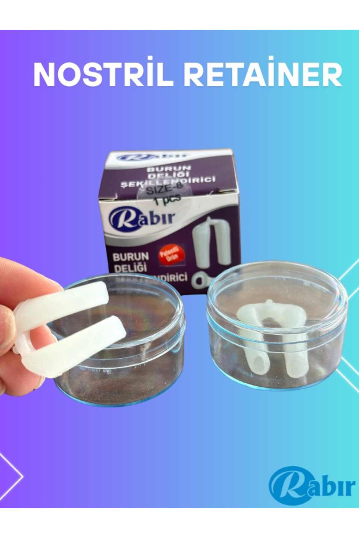 Rabir Nostril Retainer No 8 Burun Deliği Şekillendirici