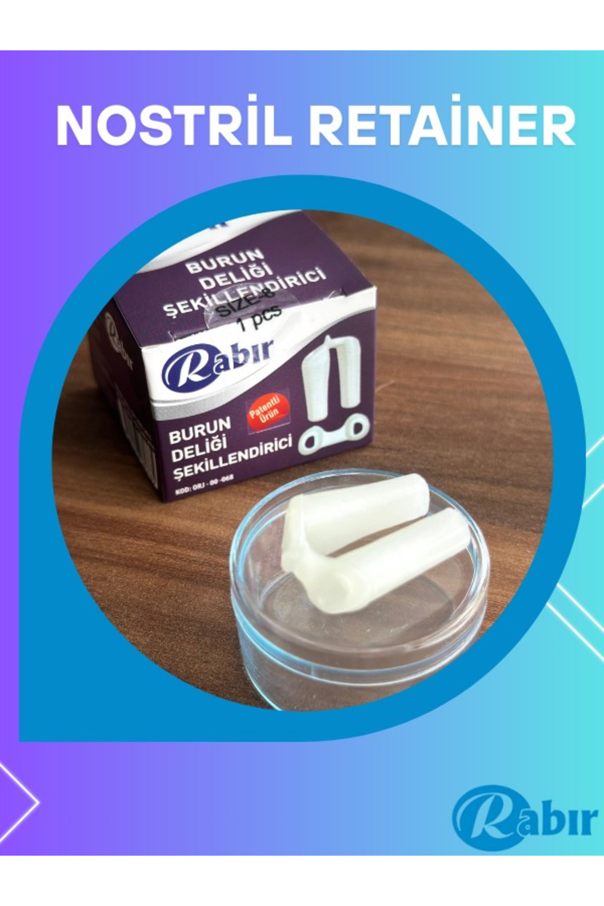 Rabir Nostril Retainer No 8 Burun Deliği Şekillendirici