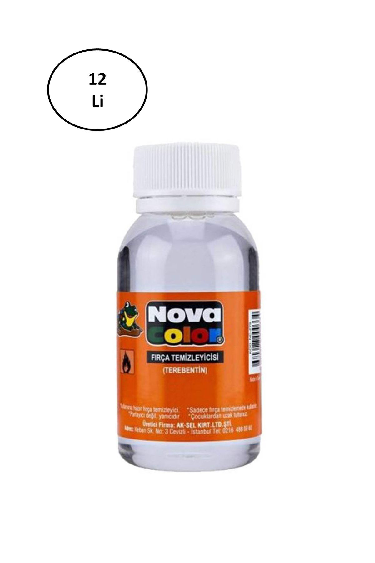 Cexos Nova Color Nc-183 Firça Temizleyici Terebentin 12'Li - Cbt2935-1596