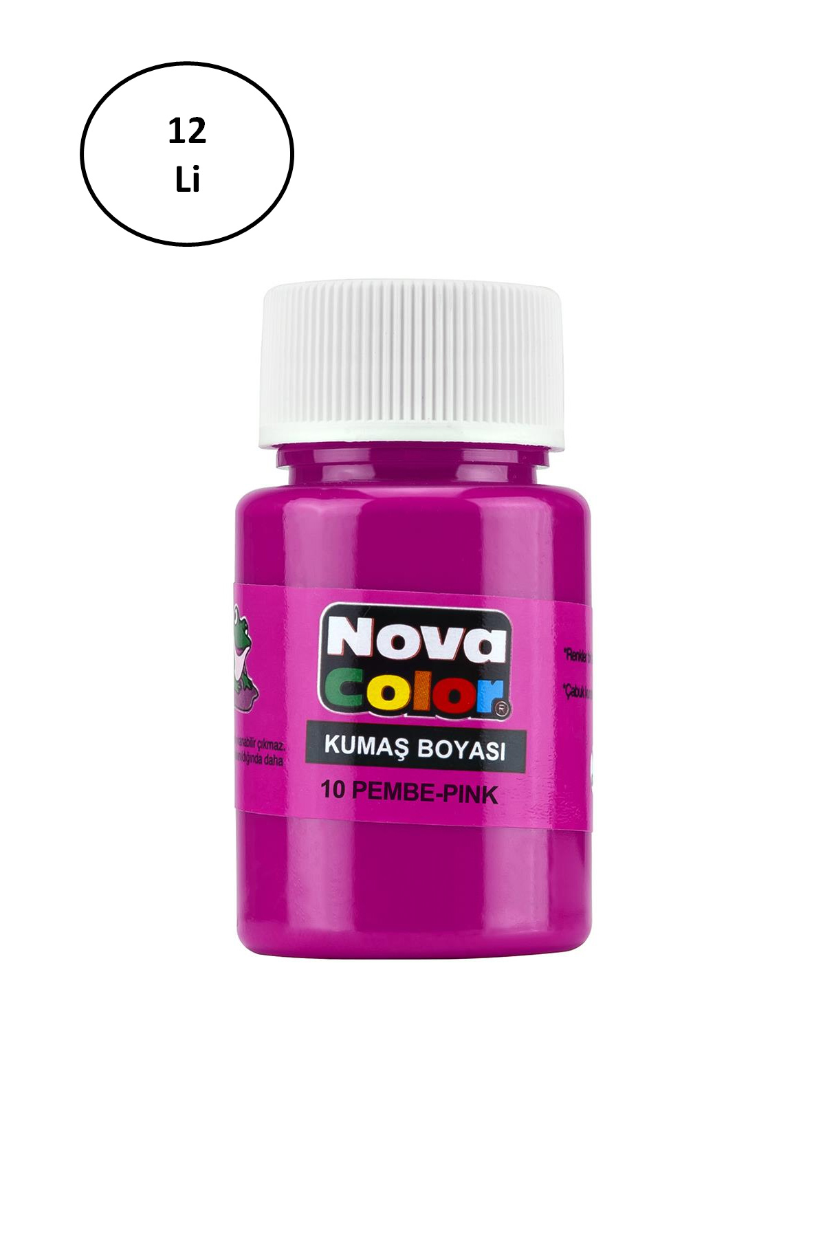 Just Cheap Store Nova Color Nc-168 Kumaş Boyasi Şişe Pembe 12'Li