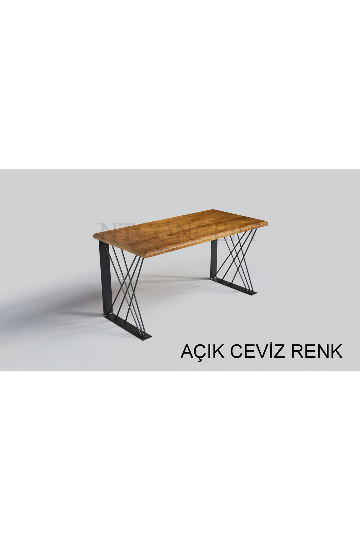 Nt Concept Ntconcept Case Masif Ağaç Ofis Ve Çalişma Masasi 75 Cm-160 Cm