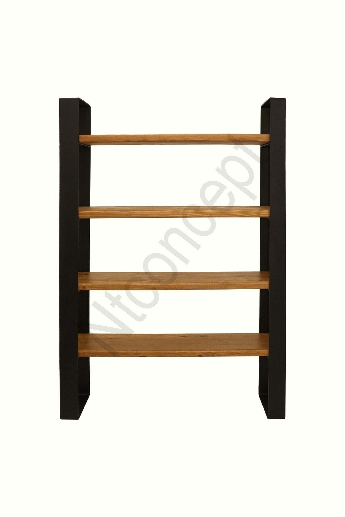 Nt Concept Ntconcept Nia Masif Ağaç Kitaplik-Vitrin(En 120Cm-Yükseklik 180Cm