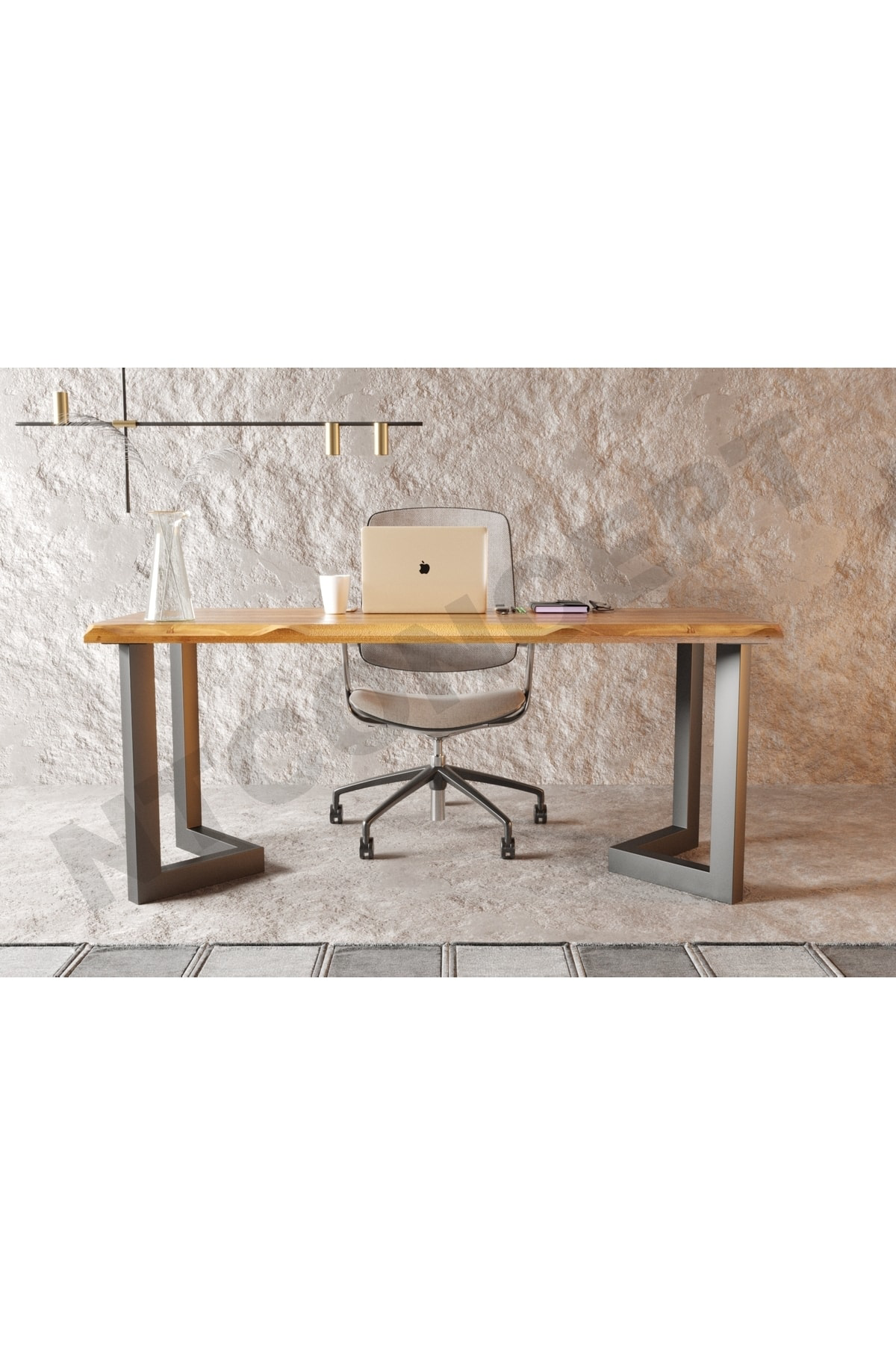 Nt Concept Ntconcept Onvo Masif Ağaç Ofis Ve Çalişma Masasi 75 Cm-160 Cm