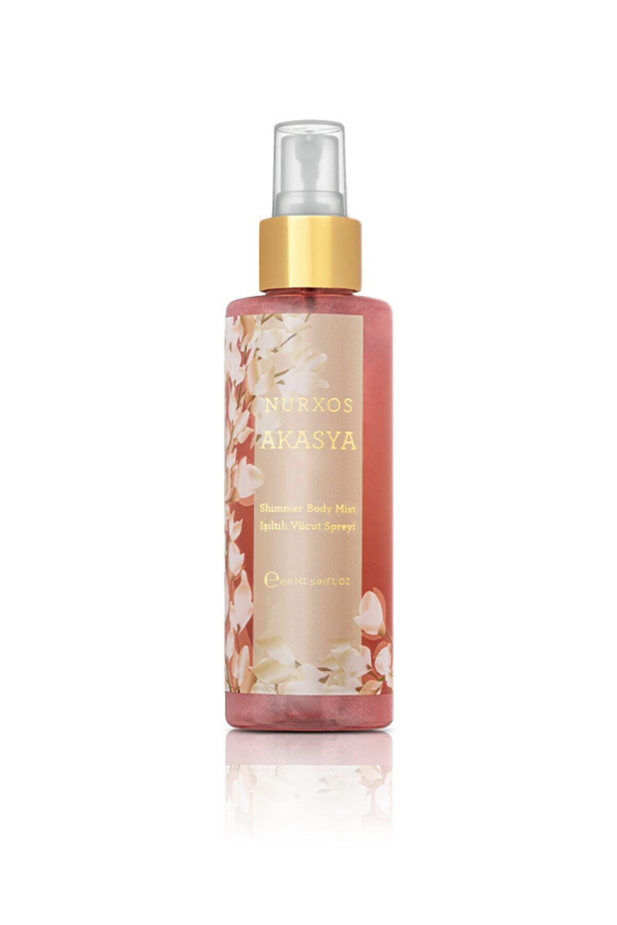 Nurxos  9107 Akasya 150 Ml Kadin İşiltili Koku Vücut Spreyi 868112