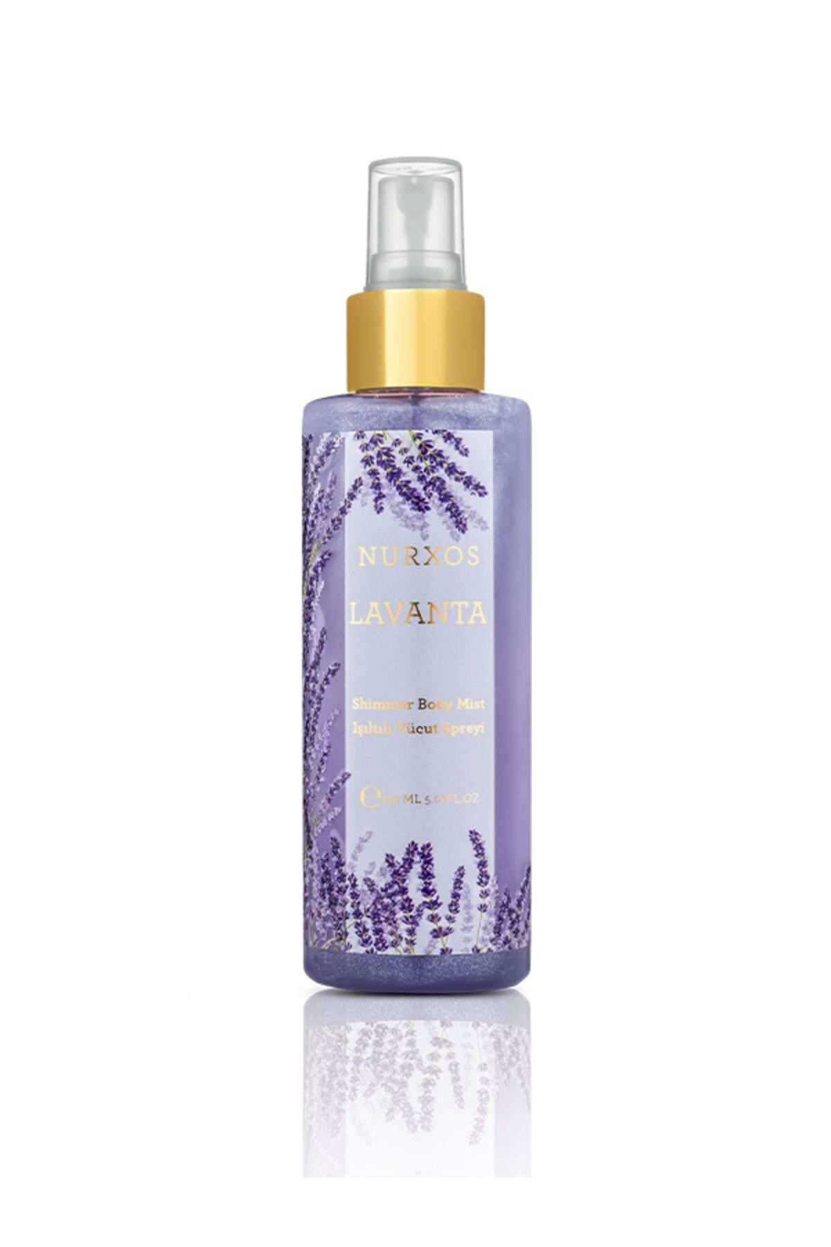 Nurxos  9112 Lavanta 150 Ml Kadin İşiltili Koku Vücut Spreyi 86811