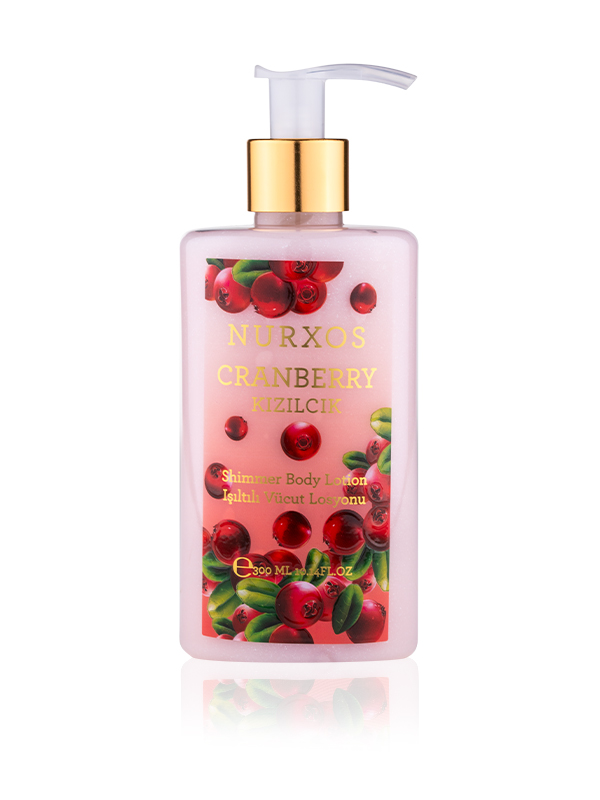 Nurxos  9173 Cranberr Kizilcik 300 Ml Kadin Erkek İşiltili Vücut L