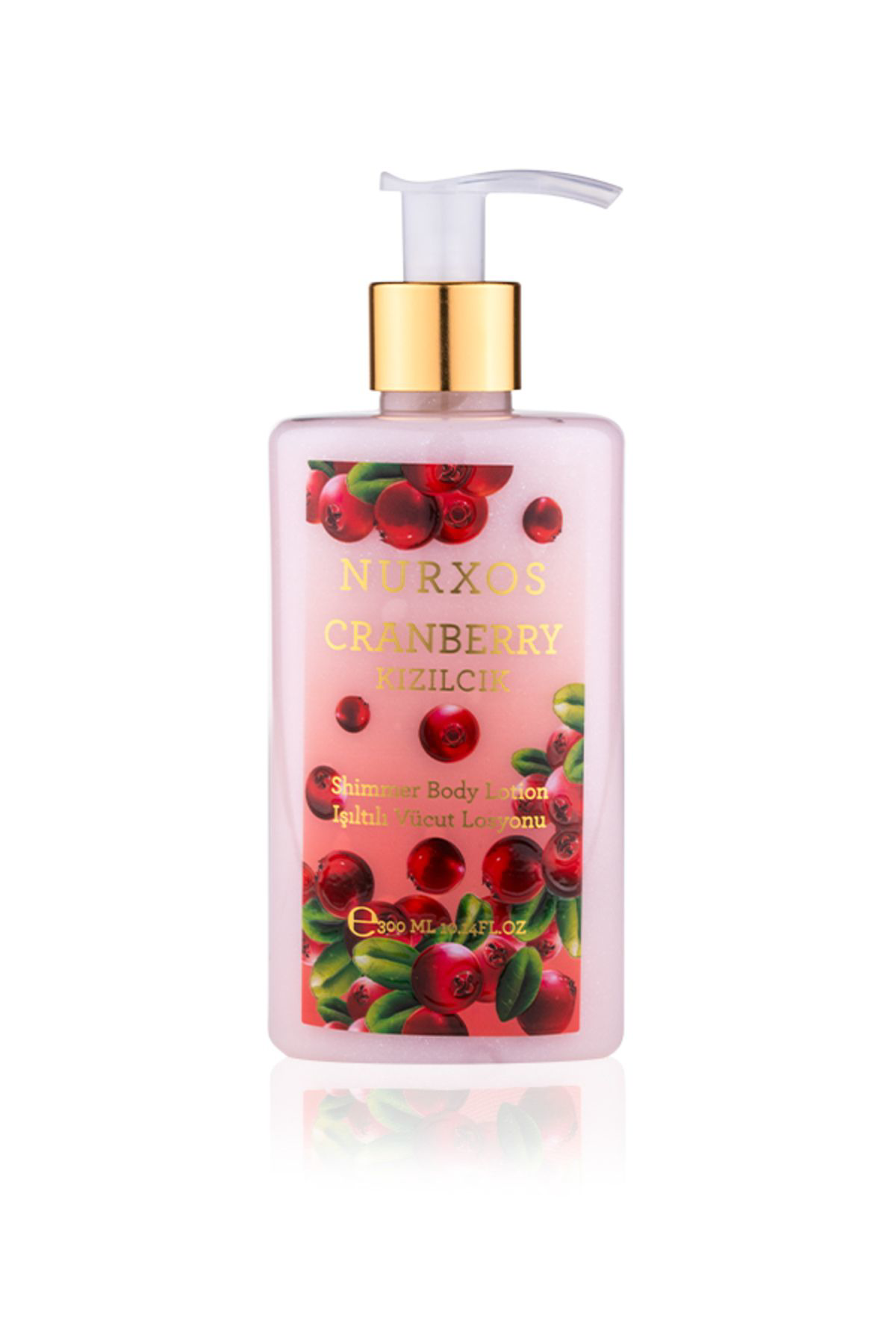 Nurxos  9173 Cranberr Kizilcik 300 Ml Kadin Erkek İşiltili Vücut L
