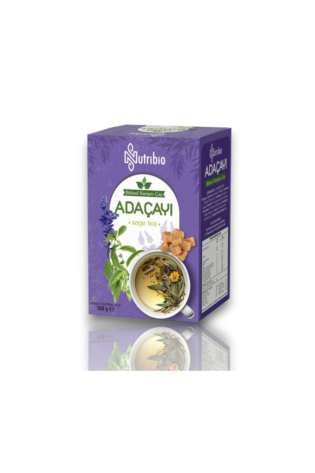 Aleyna Baharat Nutribio Adaçayi Küp Çay Atom Çayi 150 G * 2 Adet