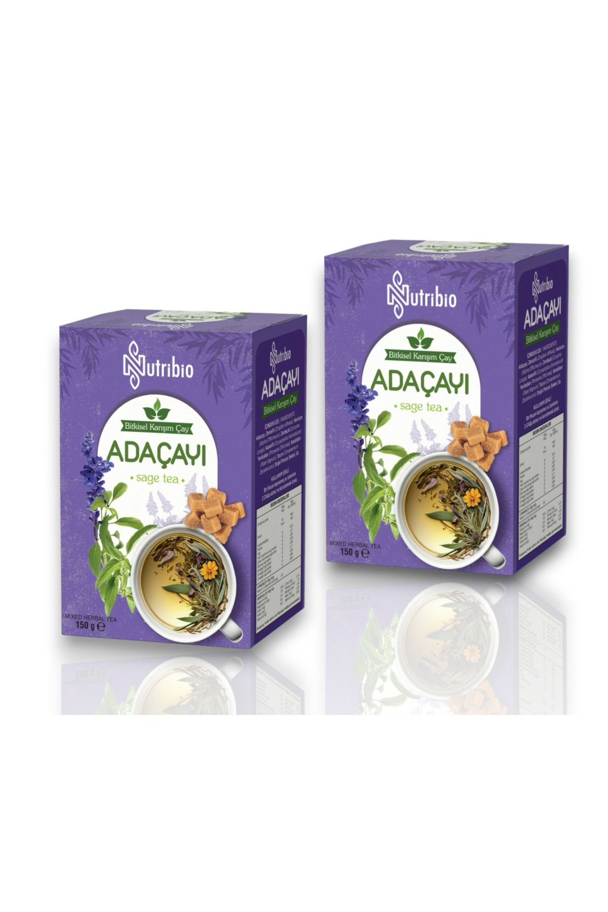 Aleyna Baharat Nutribio Adaçayi Küp Çay Atom Çayi 150 G * 2 Adet