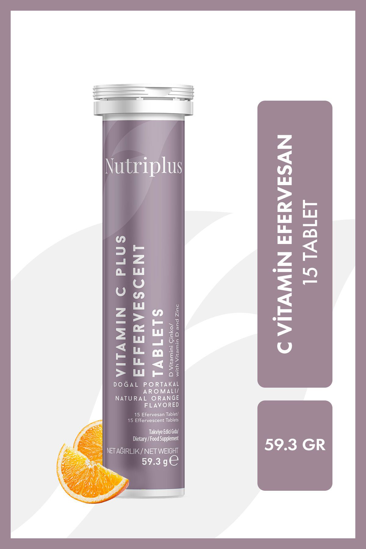 Farmasi Nutriplus Vitamin C Efervesan Tablet 15 Adet