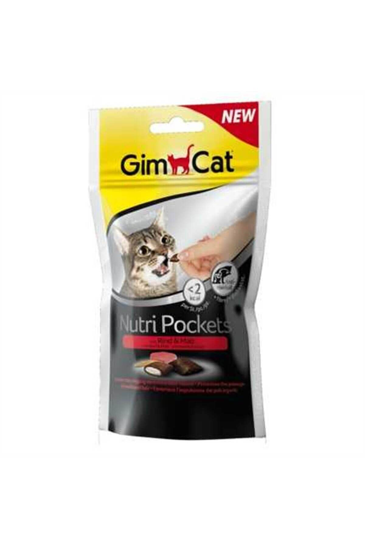 Gimcat Nutripockets Kedi Ödülü Biftekli Malt 60Gr