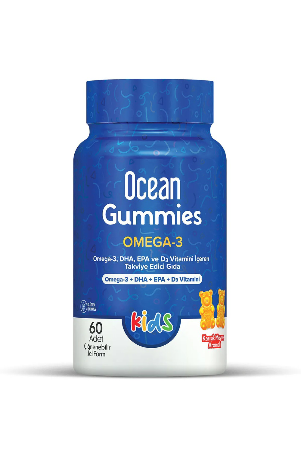 Ocean  Gummies Omega-3 Kids 60 Adet Çiğnenebilir Jel Form