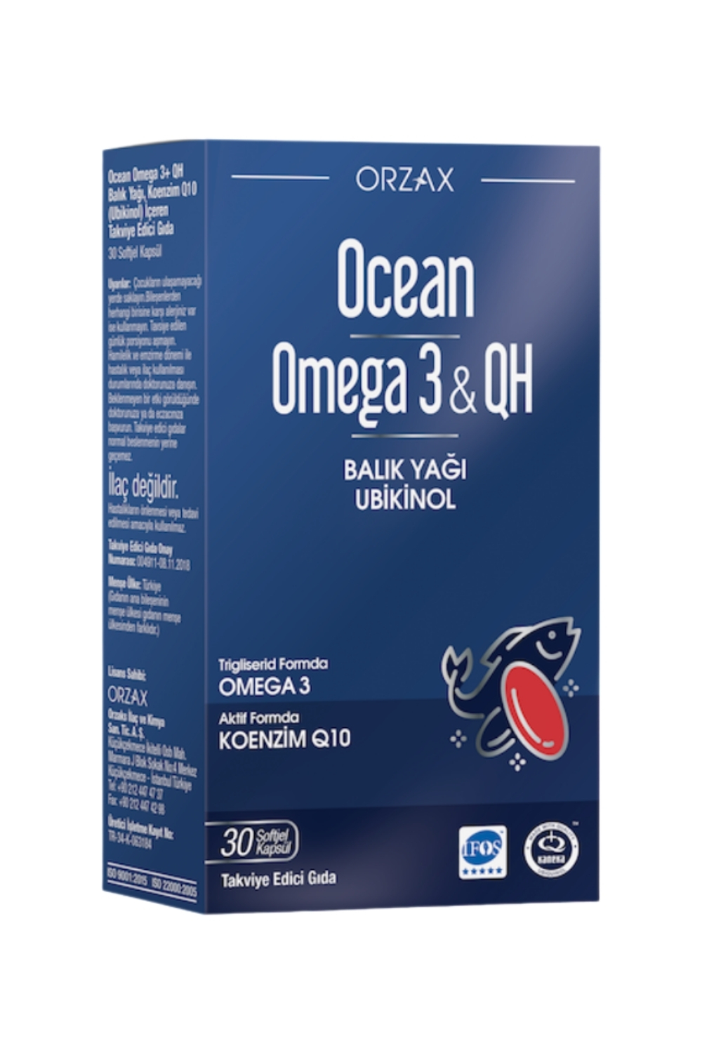 Ocean  Omega 3 & Qh 30 Yumuşak Kapsül