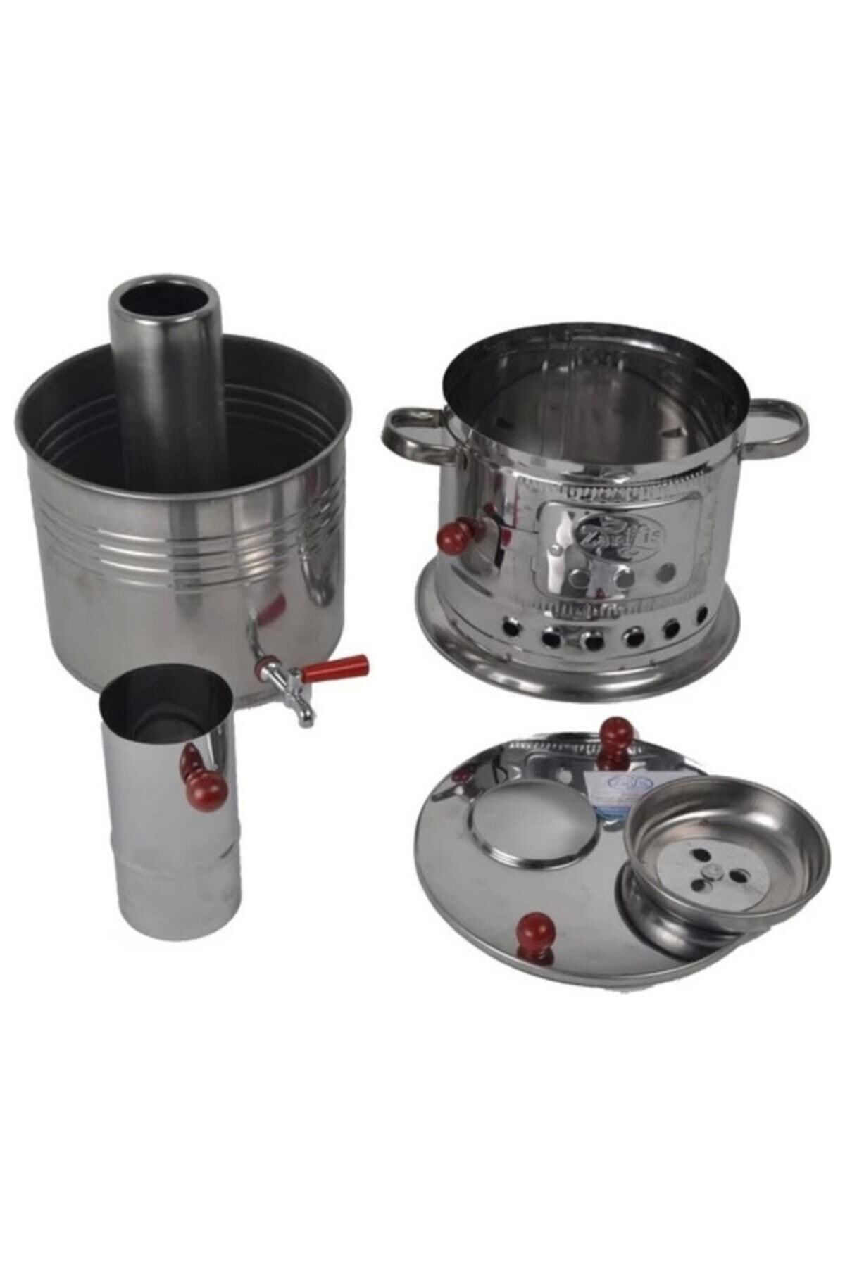 Cemre Odun Kömürlü Semaver 3.5 Litre Tek Musluk