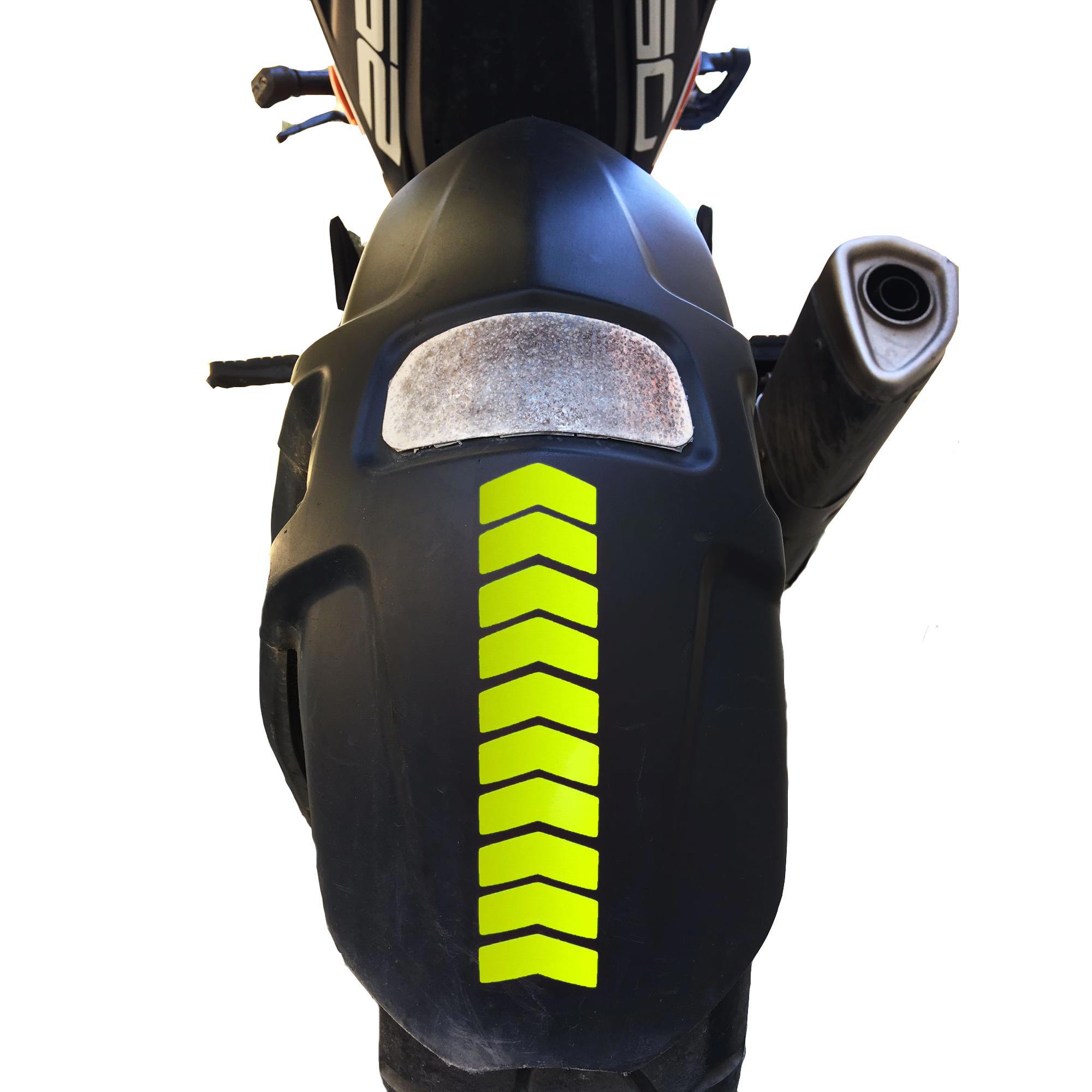 Çinar Extreme Ok Tasarimli Floresan Sari Çamurluk Kask Sticker  
