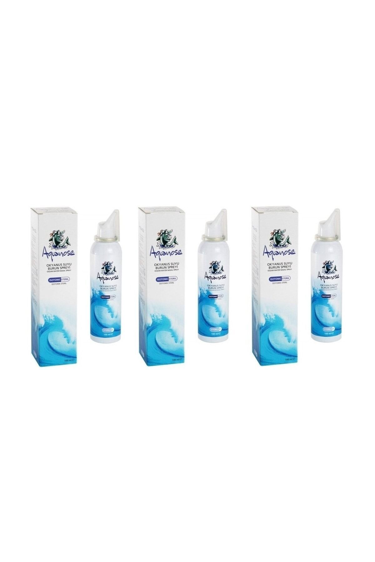 Aquanose Okyanus Suyu Burun Spreyi 100 Ml 3'Lü Paket