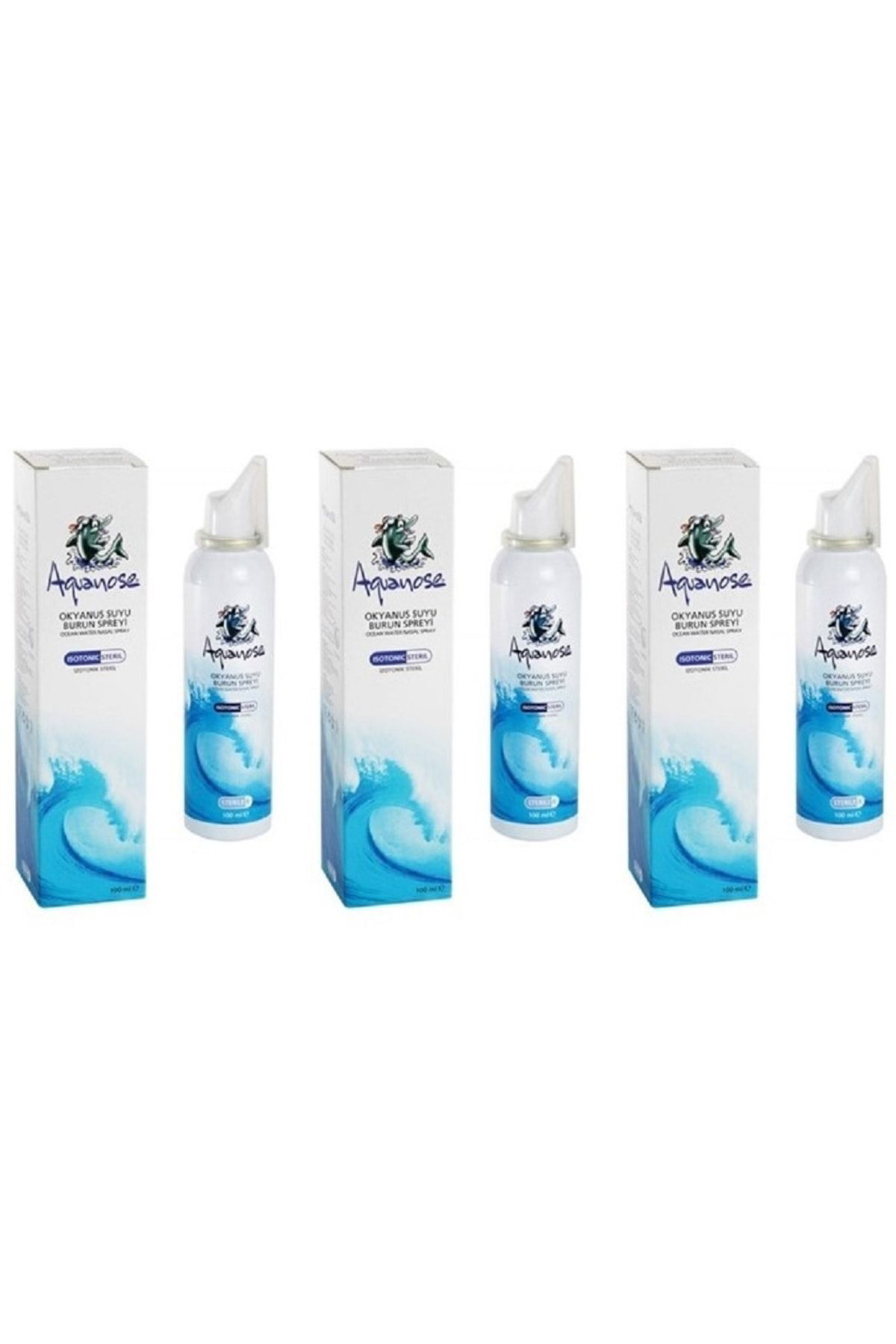 Aquanose Okyanus Suyu Burun Spreyi 100 Ml 3'Lü Paket