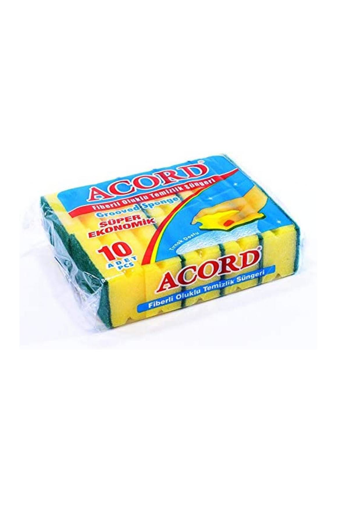 Just Cheap Store Oluklu Bulaşik Süngeri Ekonomik Paket 10 Adet Kolay Temizlik 2 Ad