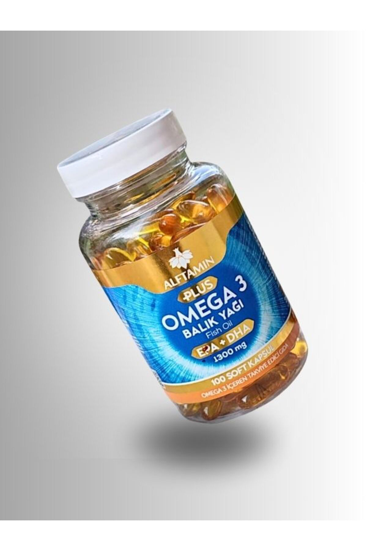 Alftamin Omega 3 100 Softgel Kapsül Epa+Dha Fish Oil Takviye Edici Gida 13