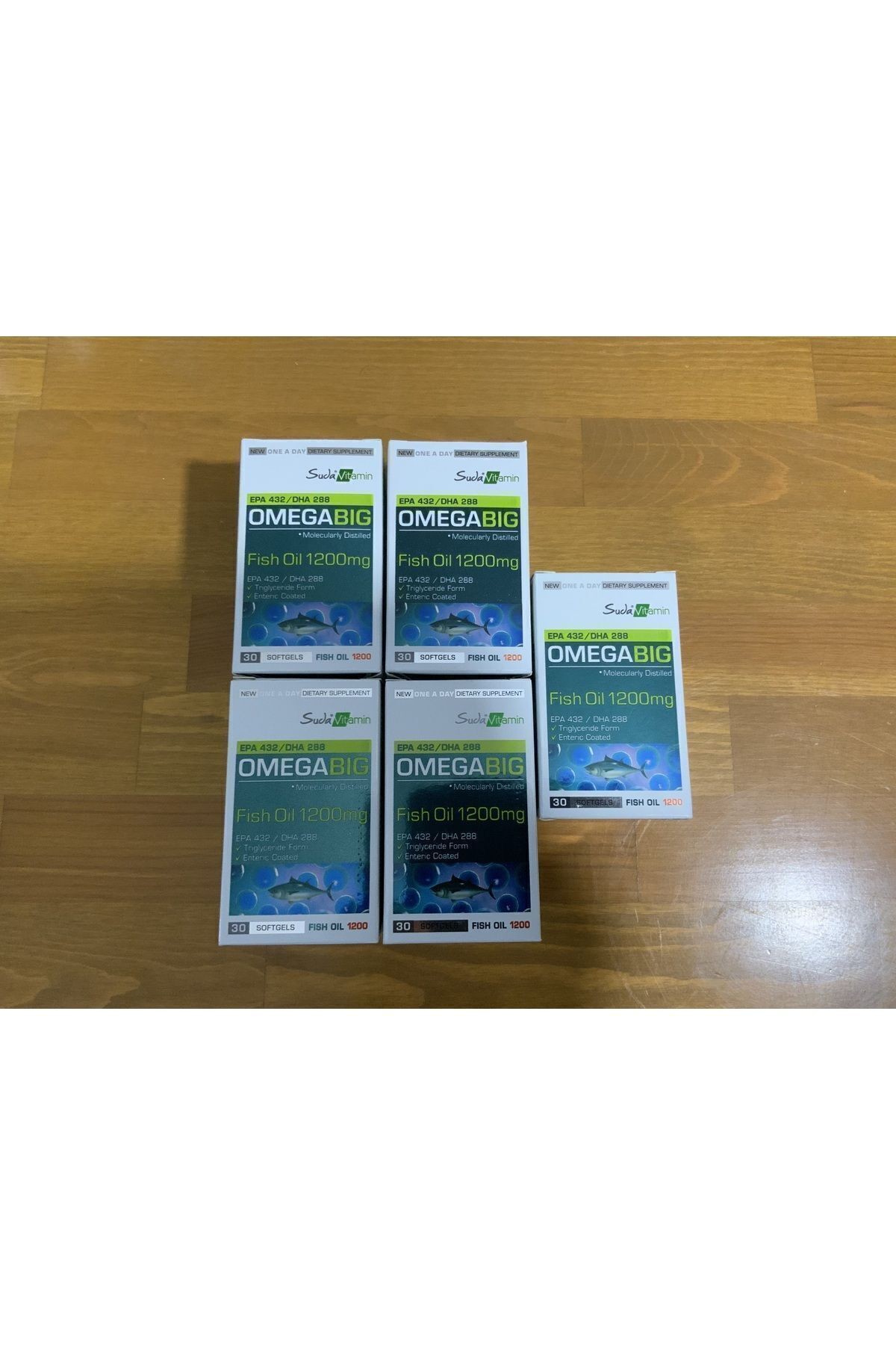 Suda Vitamin Omegabig Fish Oil 1200 Mg 30 Kapsül 5 Adet