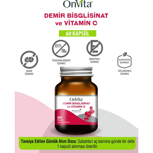 Onvita Demir Bisglisinat & Vitamin C