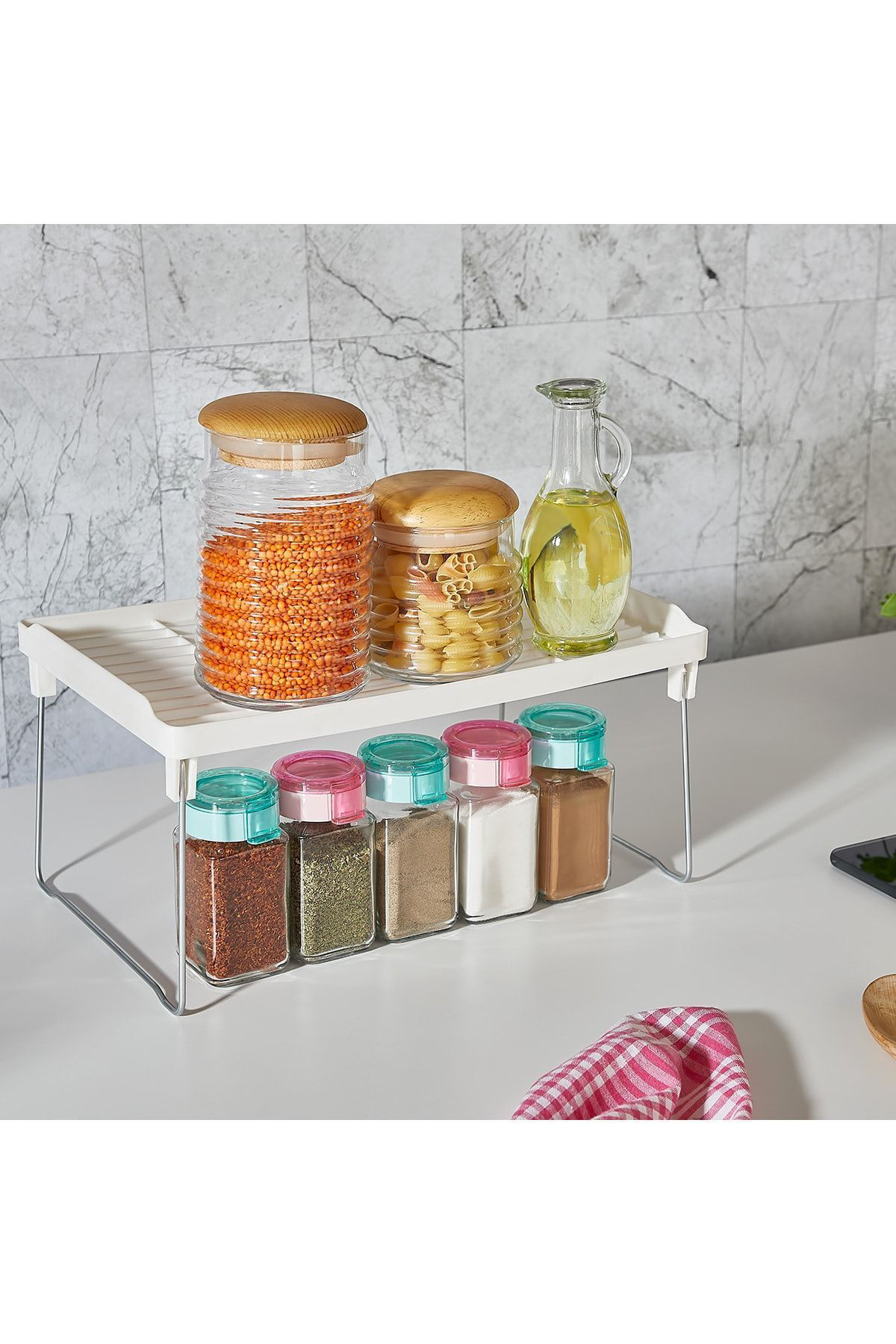 Organizers Org-04 8105J Simple Dolap İçi Raf Düzenleyici Küçük