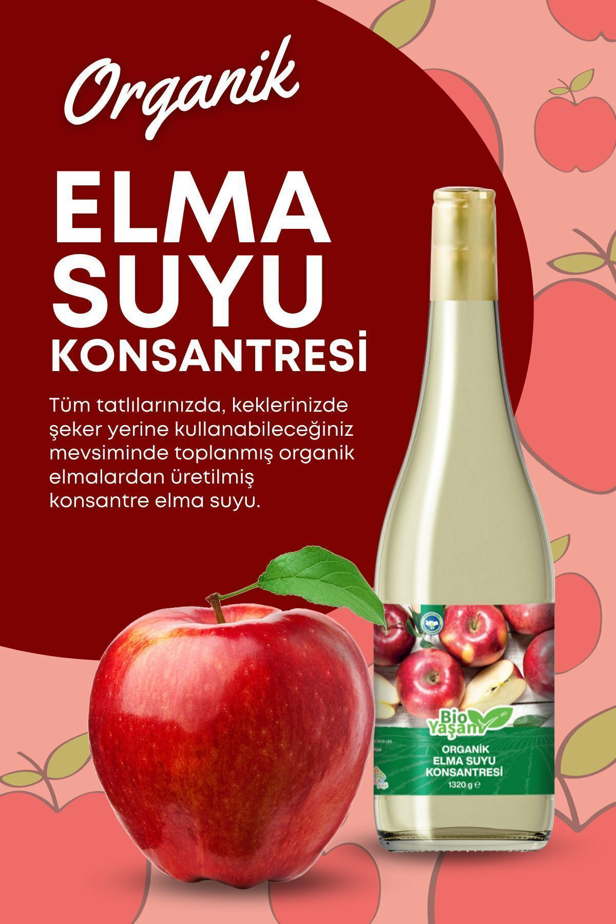 Ekobioyasam Organik Elma Suyu Konsantresi